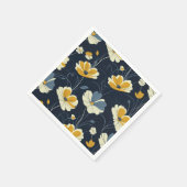 Vintages Muster, elegantes Blumendesign Serviette (Ecke)