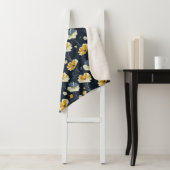 Vintages Muster, elegantes Blumendesign Sherpadecke (Beispiel)