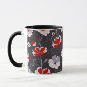 Vintages Muster, elegantes Blumendesign Tasse (Links)