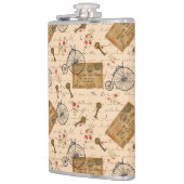 Vintages Muster Flachmann (Links)