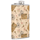 Vintages Muster Flachmann (Rechts)