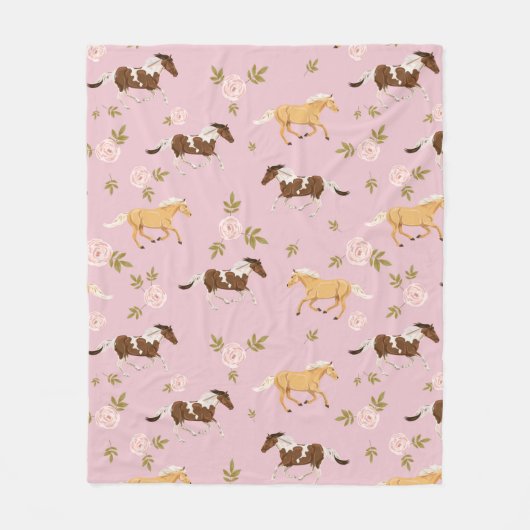 Vintages Muster Fleecedecke (Vorderseite)