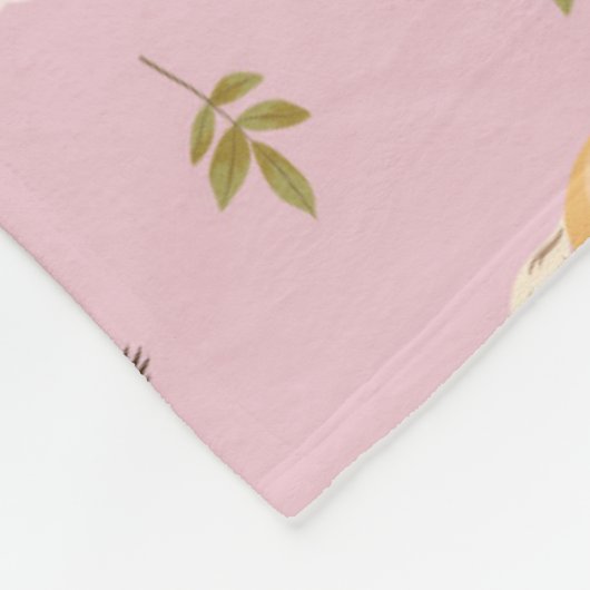 Vintages Muster Fleecedecke (Ecke)