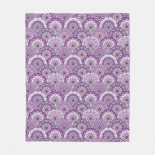 Vintages Muster Fleecedecke (Vorderseite)