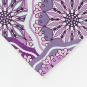 Vintages Muster Fleecedecke (Ecke)