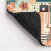 Vintages Muster für Blumen und Kameras (4) Mousepad (Ecke)