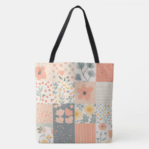 Vintages Muster für Blumenmuster - Pastell (11) Tasche