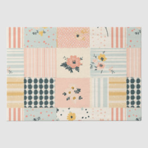 Vintages Muster für Blumenmuster - Pastell (12) Seidenpapier