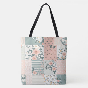 Vintages Muster für Blumenmuster - Pastell (1) Tasche