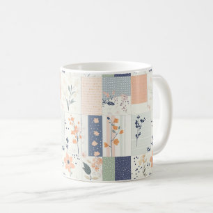 Vintages Muster für Blumenmuster - Pastell (4) Kaffeetasse