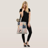 Vintages Muster für Blumenmuster - Pastell (5) Tasche (Am Model)