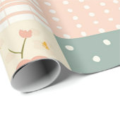 Vintages Muster für Blumenmuster - Pastell (6) Geschenkpapier (Rolleneckpunkt)