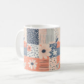 Vintages Muster für Blumenmuster - Pastell (7) Kaffeetasse (Vorderseite Links)