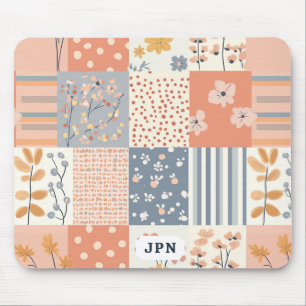 Vintages Muster für Blumenmuster - Pastell (9) Mousepad