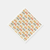 Vintages Muster für mehrfarbige Autos Serviette (Ecke)