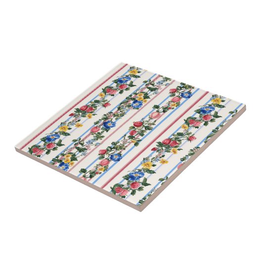 Vintages Muster für vertikale Erdbeeren Fliese (Seite)