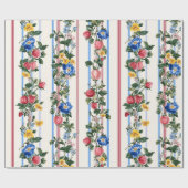 Vintages Muster für vertikale Erdbeeren Geschenkpapier (Flach)