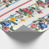 Vintages Muster für vertikale Erdbeeren Geschenkpapier (Ecke)