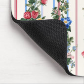 Vintages Muster für vertikale Erdbeeren Mousepad (Ecke)