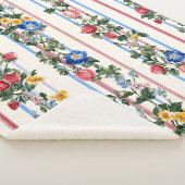 Vintages Muster für vertikale Erdbeeren Sherpadecke (3/4)