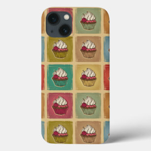 Vintages Muster gemacht von den kleinen Kuchen iPhone 13 Hülle