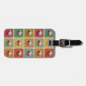 Vintages Muster gemacht von den kleinen Kuchen Gepäckanhänger (Vorderseite horizontal)