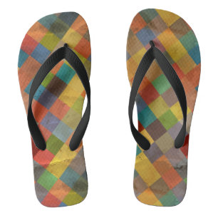 Vintages Muster. Geometrisch Badesandalen