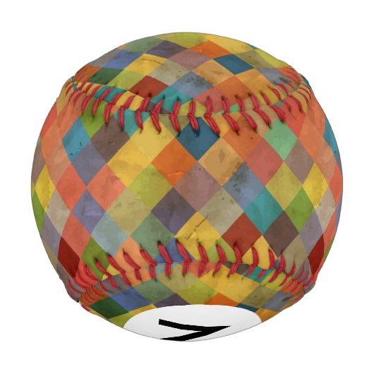 Vintages Muster. Geometrisch. Baseball (Rückseite)