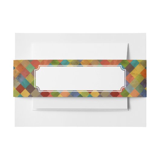 Vintages Muster. Geometrisch Einladungsbanderole (Vorderseite Beispiel)