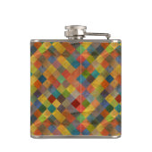 Vintages Muster. Geometrisch Flachmann (Rückseite)