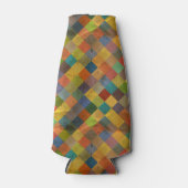 Vintages Muster. Geometrisch. Flaschenkühler (Vorderseite)