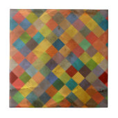 Vintages Muster. Geometrisch. Fliese (Vorderseite)