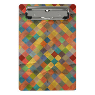 Vintages Muster. Geometrisch Mini Klemmbrett