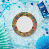 Vintages Muster. Geometrisch. Pappteller (Party)