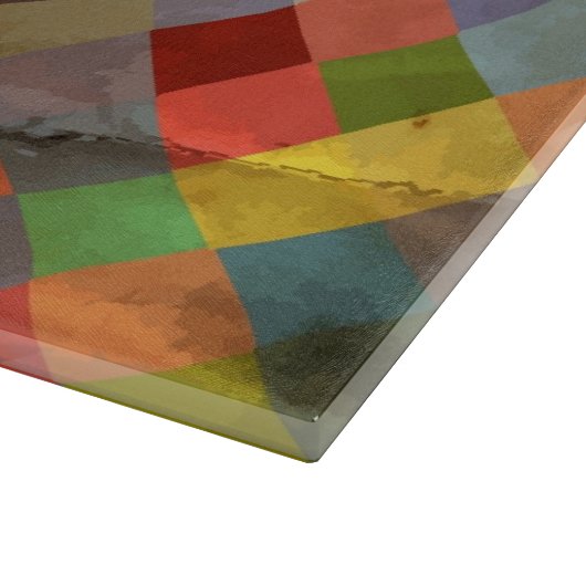 Vintages Muster. Geometrisch Schneidebrett (Ecke)