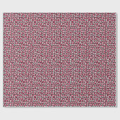 Vintages Muster: Geometrisches Abstraktes Muster Geschenkpapier (Flach)