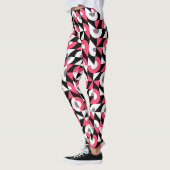 Vintages Muster: Geometrisches Abstraktes Muster Leggings (Links)
