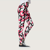 Vintages Muster: Geometrisches Abstraktes Muster Leggings (Rechts)