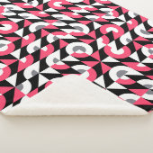 Vintages Muster: Geometrisches Abstraktes Muster Sherpadecke (3/4)