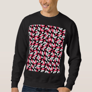 Vintages Muster: Geometrisches Abstraktes Muster Sweatshirt