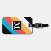 Vintages Muster Gepäckanhänger (Vorderseite horizontal)