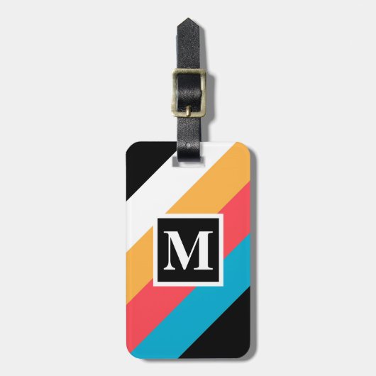 Vintages Muster Gepäckanhänger (Vorderseite vertikal)