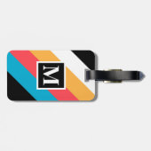 Vintages Muster Gepäckanhänger (Rückseite horizontal)