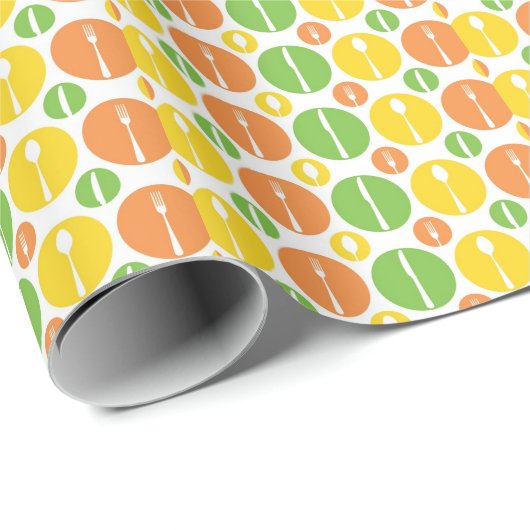 Vintages Muster Geschenkpapier (Rolleneckpunkt)