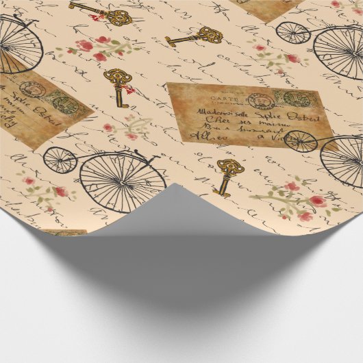 Vintages Muster Geschenkpapier (Ecke)