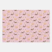 Vintages Muster Geschenkpapier Set (Vorderseite 2)