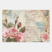 Vintages Muster Geschenkpapier Set (Vorderseite 3)