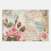 Vintages Muster Geschenkpapier Set (Vorderseite)