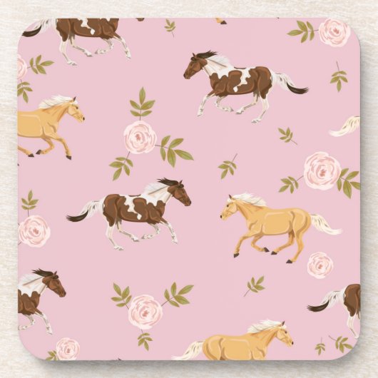 Vintages Muster Getränkeuntersetzer (Vorderseite)