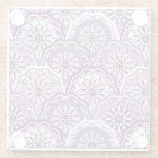 Vintages Muster Glasuntersetzer (Rückseite)